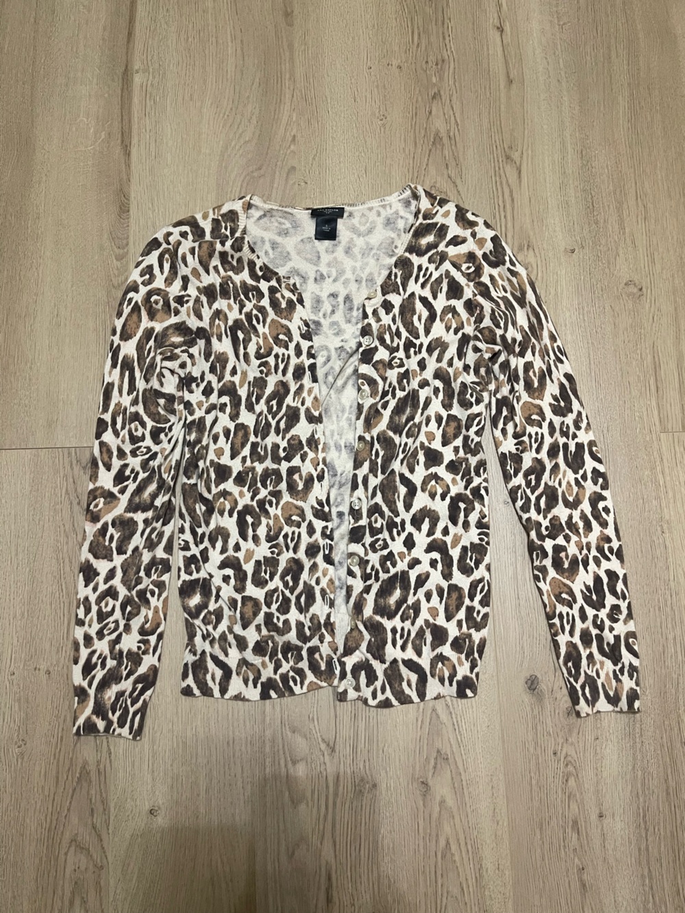 Ann Taylor Leopard Print Cardigan - (S)